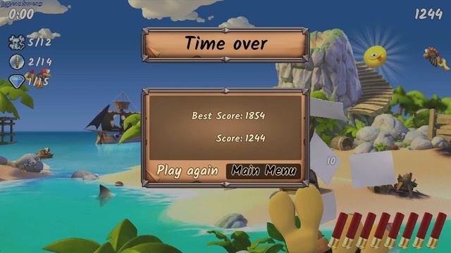 Moorhuhn Piraten Crazy Chicken gameplay - GogetaSuperx смотреть онлайн