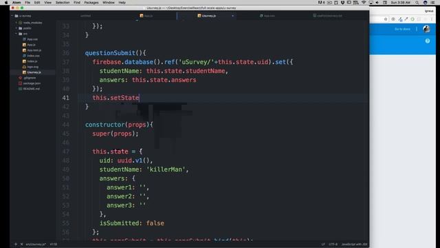 Saving everything to firebase and finish it Reactjs ES6 #36 смотреть онлайн
