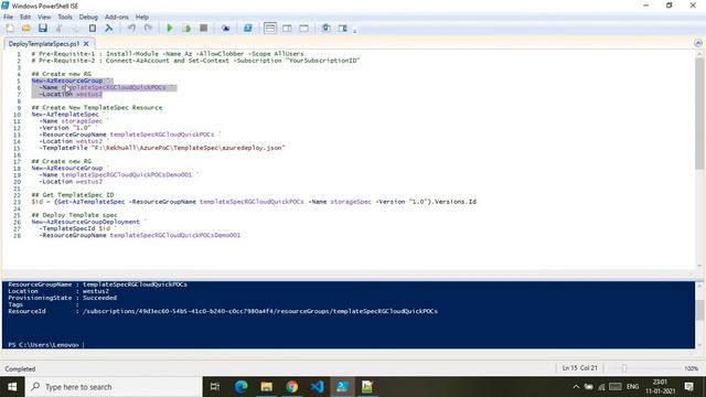 Azure Template Specs смотреть онлайн