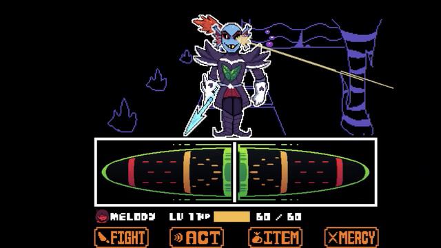Undyne the Undying Fight with Stick, Bandage, and no Healing (Undertale: Bits and Pieces) смотреть онлайн
