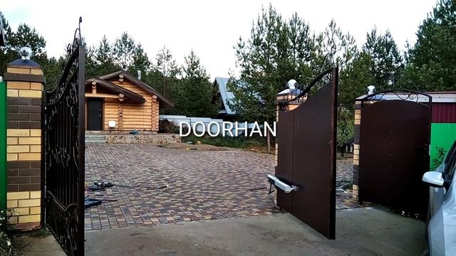 Автоматические распашные ворота DOORHAN смотреть онлайн