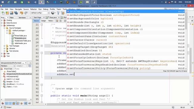 Add Data from one jFrame to onther jFrame [with source code] смотреть онлайн