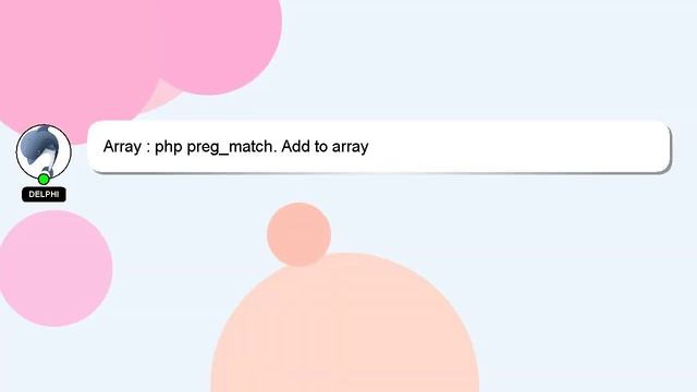 Array : php preg_match. Add to array смотреть онлайн