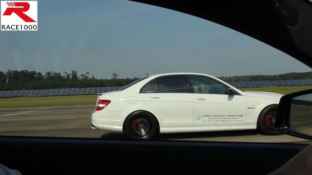 Mercedes C63 AMG Coupe 580hp vs. C63 AMG Sedan 500hp - ROLL RACE смотреть онлайн