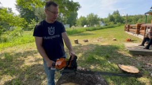 Бензопила ZimAni 365 с метровой шиной Husqvarna.