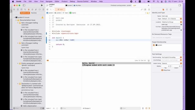 Как установить Open CV на MAC (M1) // How to install OpenCV on MAC (M1) смотреть онлайн