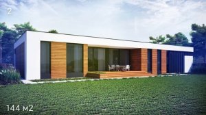 НЕДОРОГИЕ ОДНОЭТАЖНЫЕ ДОМА с плоской крышей | четыре проекта