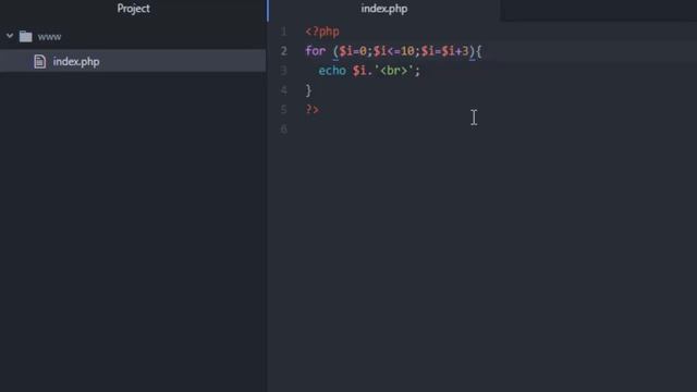 PHP. for цикл - Оператор повтора - 15 смотреть онлайн