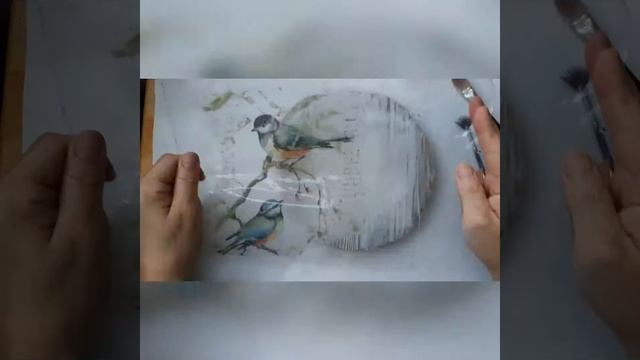Декупаж деревянной доски, как я это делаю смотреть онлайн
