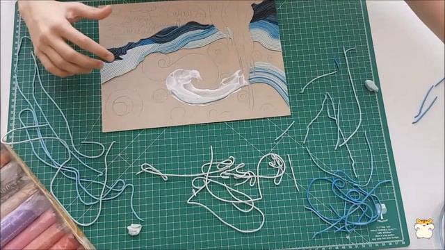 Plasticine picture inspired by Van Gogh 