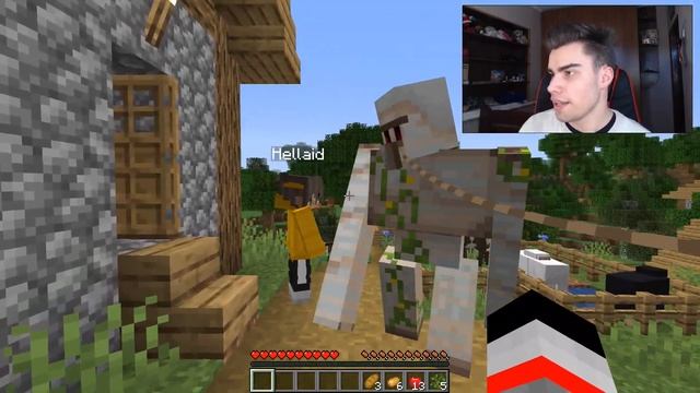 ПРИРУЧИЛИ ЖИТЕЛЯ В МАЙНКРАФТ! смотреть онлайн