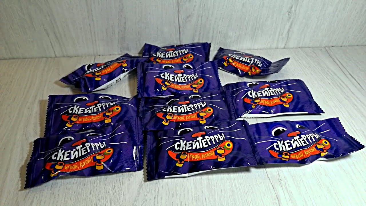 Лента Скейтеррры - новая акция, открываем 10 пакетиков смотреть онлайн