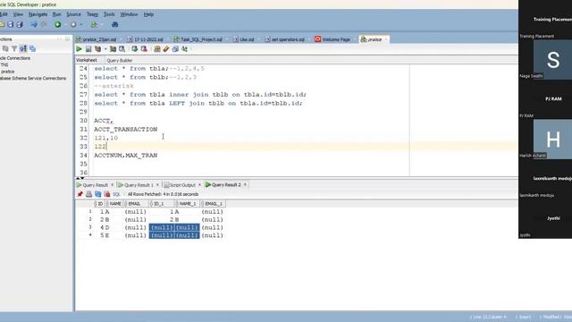 SQL|Oracle Joins with realtime examples смотреть онлайн