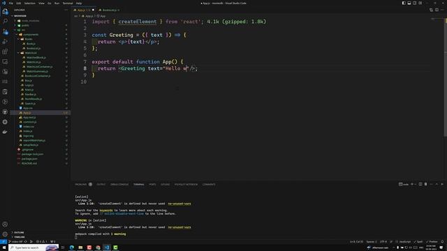 42. Practical implementation of the component instance and Components in React App - React18 смотреть онлайн