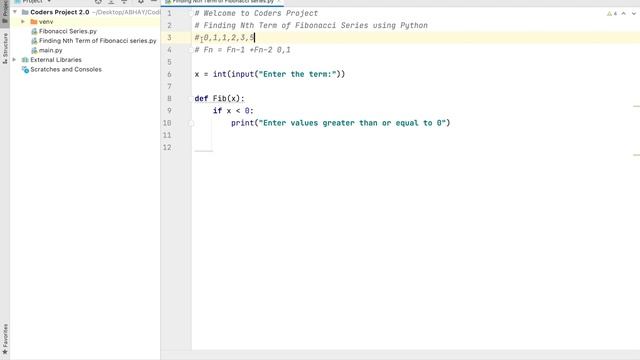 Finding Nth Term of Fibonacci Series using Python смотреть онлайн