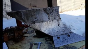 Самодельный корпус плуга из предплужника для мотоблока Нева МБ-2