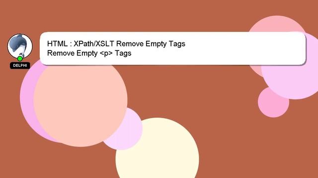 HTML : XPath/XSLT Remove Empty Tags смотреть онлайн