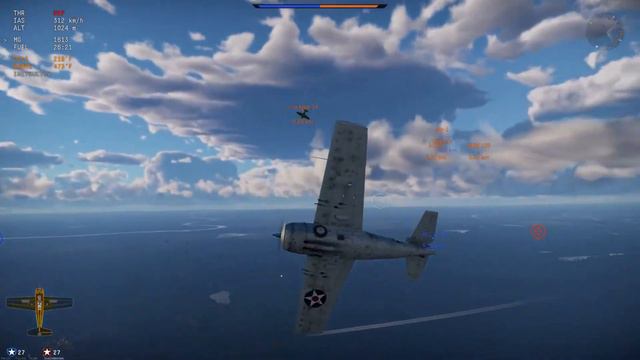 War Thunder [Air RB]: P-40E-1 Warhawk, MiG-9, F4F-3 Wildcat, M.D.450B Ouragan, F4U-7 Corsair смотреть онлайн