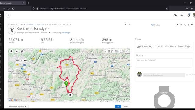 Garmin - manuelles Importieren / Exportieren einer Aktivität / GPX Datei смотреть онлайн