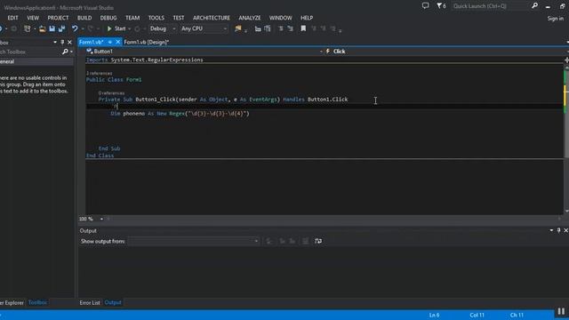 Visual Basic.net Lesson-05-Validate Phone Number- VB.NET Regex смотреть онлайн