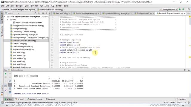 #6# Stock Technical Analysis with Python (Parabolic Stop and Reverse Indicator) смотреть онлайн