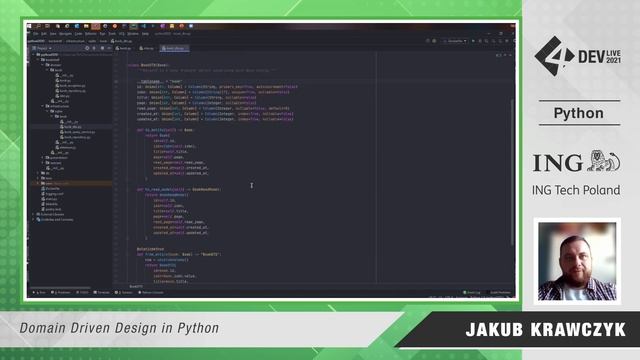4Dev Live 2021: Jakub Krawczyk - Domain Driven Design in Python смотреть онлайн