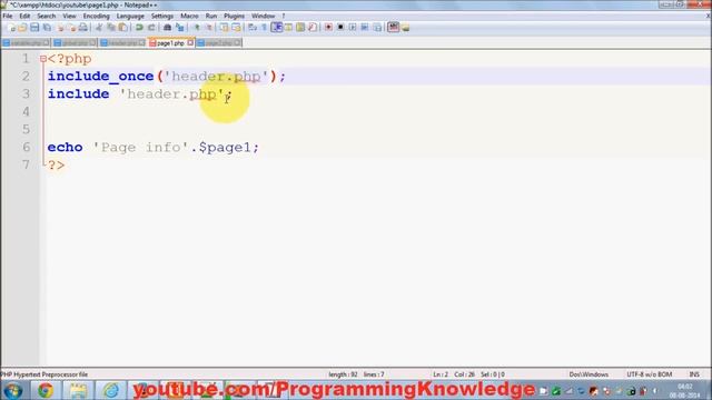 PHP Tutorial for Beginners 25 # Include once and require once functions смотреть онлайн