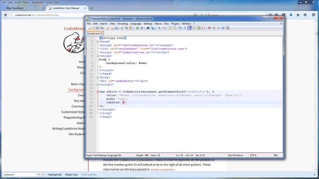 Codemirror Tutorial - Part 4: Enable Line Number смотреть онлайн