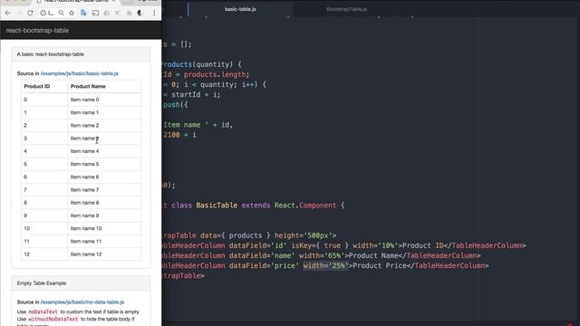 react bootstarp table header TableHeaderColumn width issue смотреть онлайн
