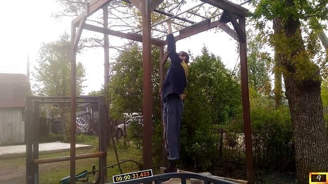 Подъём ровных ног в висе на одной руке. Лучшее упражнение для мышц пресса на турнике. На максимум смотреть онлайн