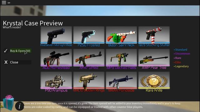 Открытие 40 Кейсов | Counter Blox Holiday Open Case смотреть онлайн