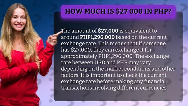 How much is $27 000 in PHP? смотреть онлайн