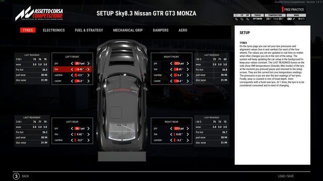 Assetto Corsa Competizione: RACE SETUP Nissan GTR GT3@ MONZA / W SETUP & LINK смотреть онлайн