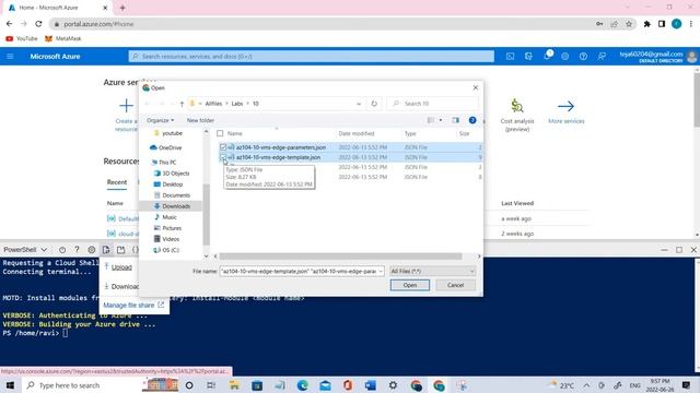 Use ARM Templates to Deploy Resources||JSON Files||getting started with cloud shell||AZ104|Azure смотреть онлайн