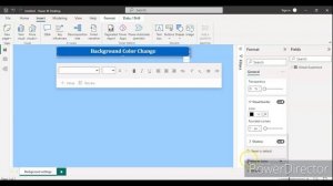 How to change  the Power BI Dashboards background color?