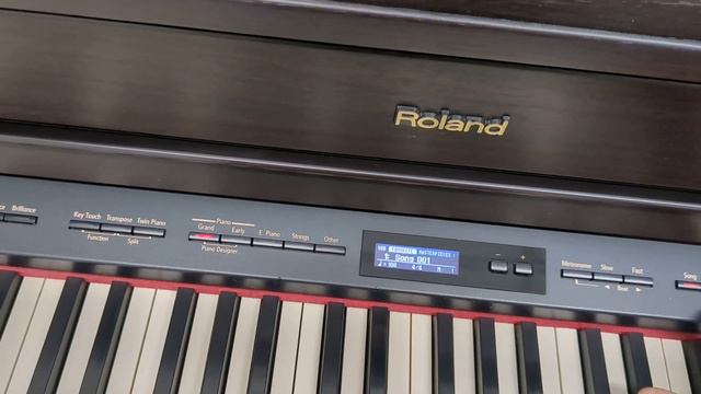 Roland HP507 digital piano in dark rosewood stock number 23320 смотреть онлайн