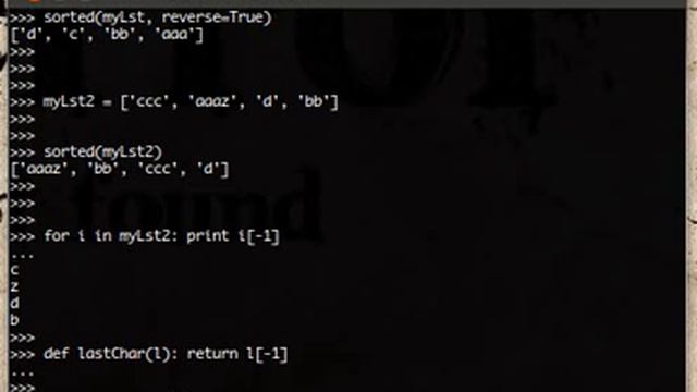 Custom Sorted Function in Python смотреть онлайн