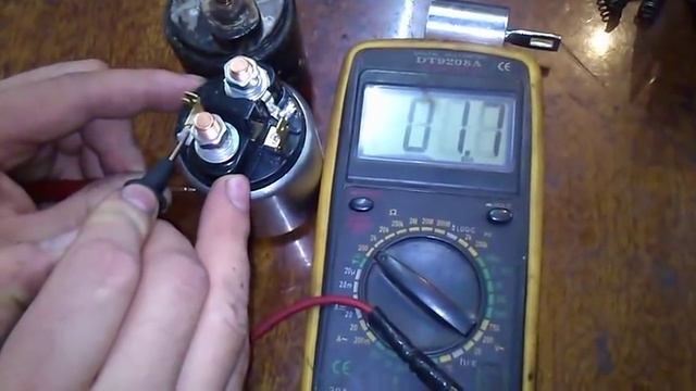 Как просто проверить Втягивающее реле стартера. смотреть онлайн
