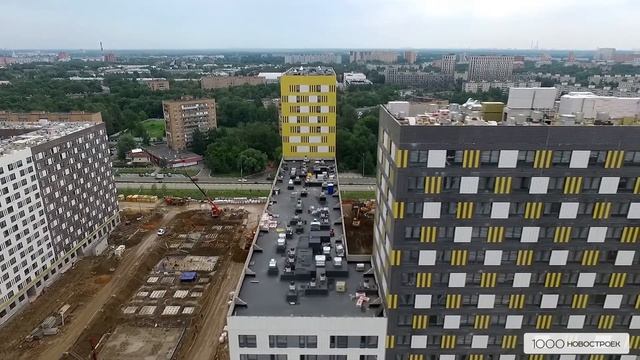 ЖК "Ярославский" (аэросъемка от 15 июля 2017 ) смотреть онлайн