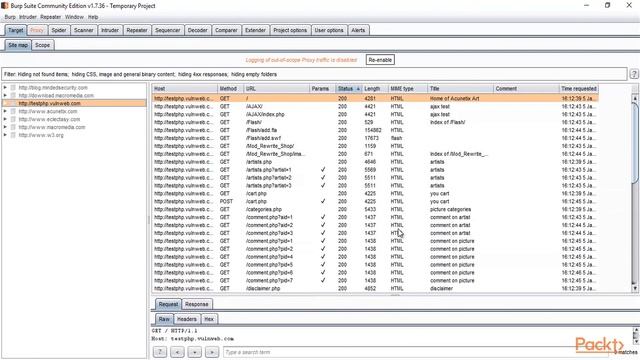 05. Web Application Analysis Using Target Module смотреть онлайн