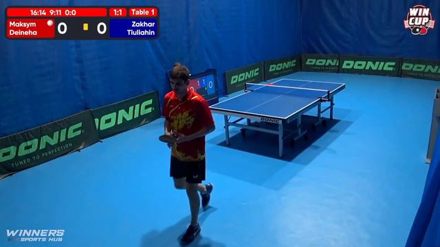 12:30 Maksym Deineha - Zakhar Tiuliahin West 1 WIN CUP 24.06.2022 | TABLE TENNIS WINCUP