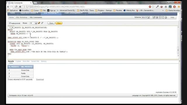 Aula 10 - Gerenciamento de Erros - Cursor Oracle PL/SQL смотреть онлайн