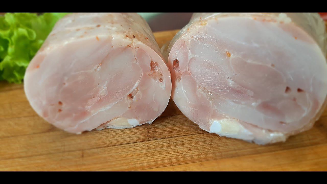 Куриная ветчина в домашних условиях в духовке. Подробный рецепт. смотреть онлайн