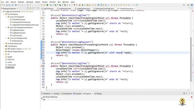 Logging Framework With Custom Annotation @LogTime @LogRequest @LogResponse | AnnotationBased Loggin смотреть онлайн