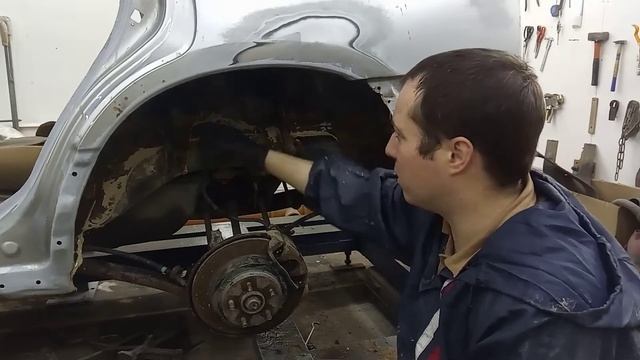 Subaru forester, кап ремонт кузова, часть 7 обработка задних арок смотреть онлайн