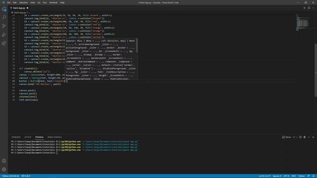 Make Paint App with Python смотреть онлайн