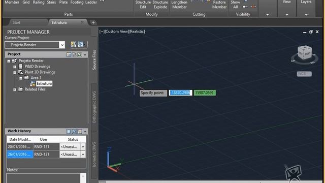 6 - Creating a Grid | AutoCAD Plant 3D 2016 Structural Modeling смотреть онлайн