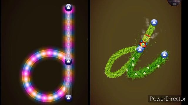 LetterSchool Block VS Cursive Lowercase Letters Part 1 (A-G)