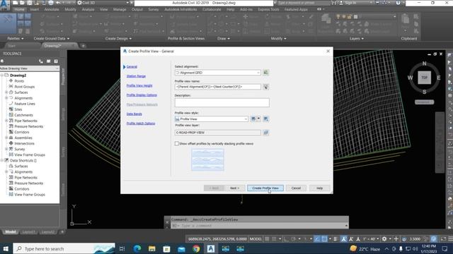 Grading AutoCAD Civil 3D From 3Dpoly (Adding Slope Labels to Line & Automatic Grading tool Surface. смотреть онлайн