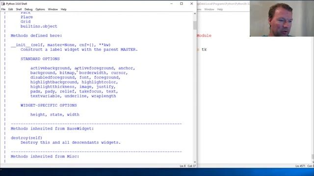 Python Basics Tkinter Label Module смотреть онлайн